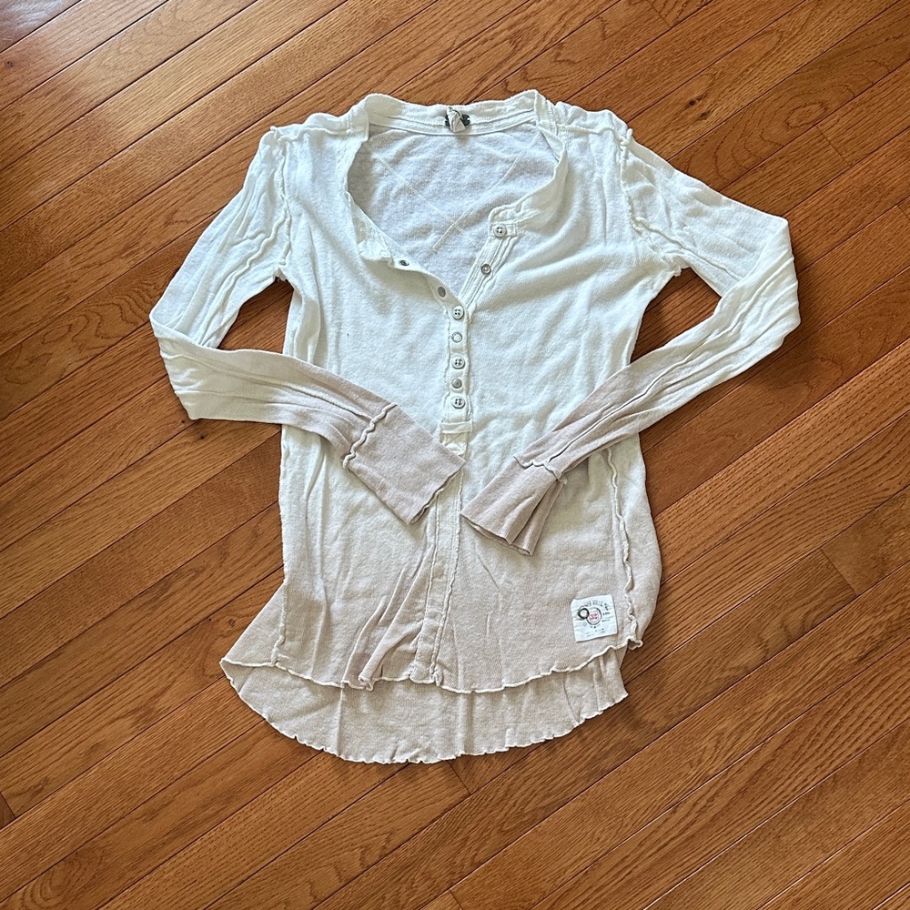 We The Free Cream Button-Down Shirt